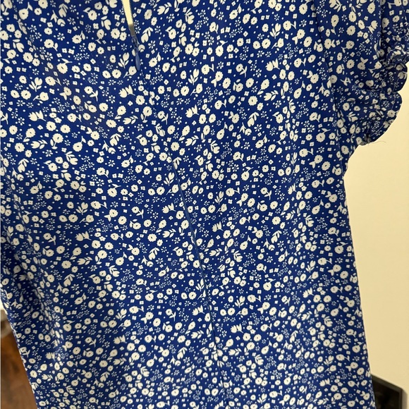 SHEIN dress small size 4 summer allover printed high split dress - Picture 3 of 5